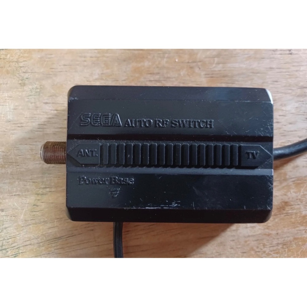 Sega Auto RF Switch Model 3035 Power Base Adapter for Master System Genesis Blk